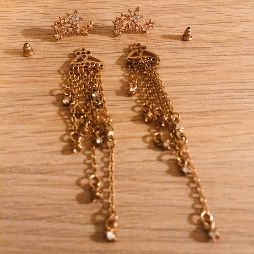 Star studded 2 piece earrings - Picture 6 of 9
